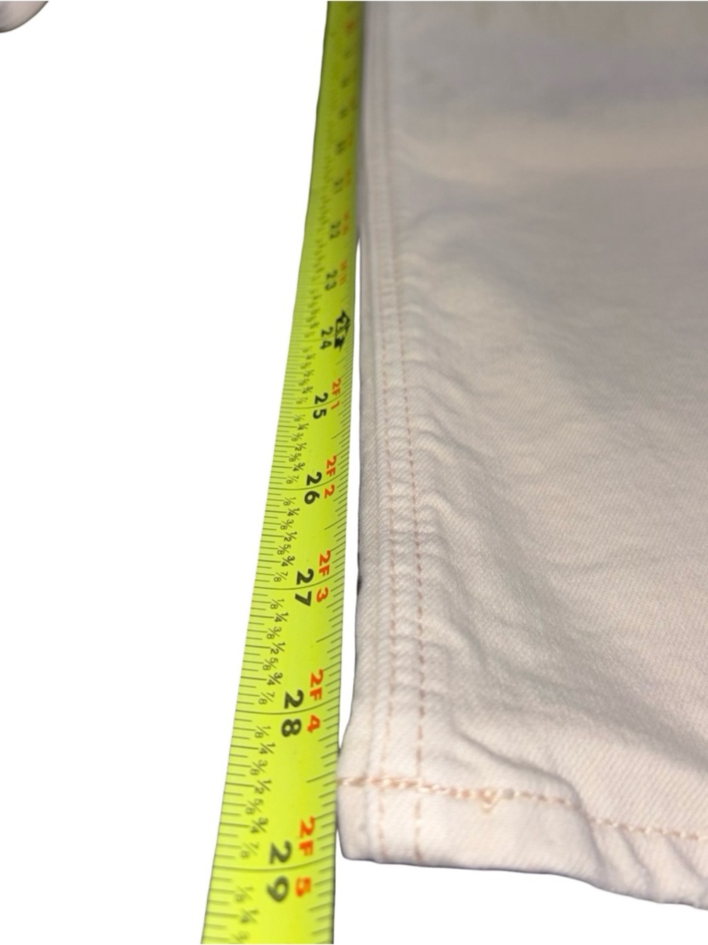 Cream Wide Leg American Eagle Size 14 Regular | High Rise Jeans - Picture 4 of 8